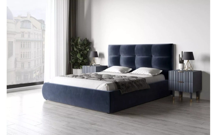 Zagłówek tapicerowany Z09 w sypialni