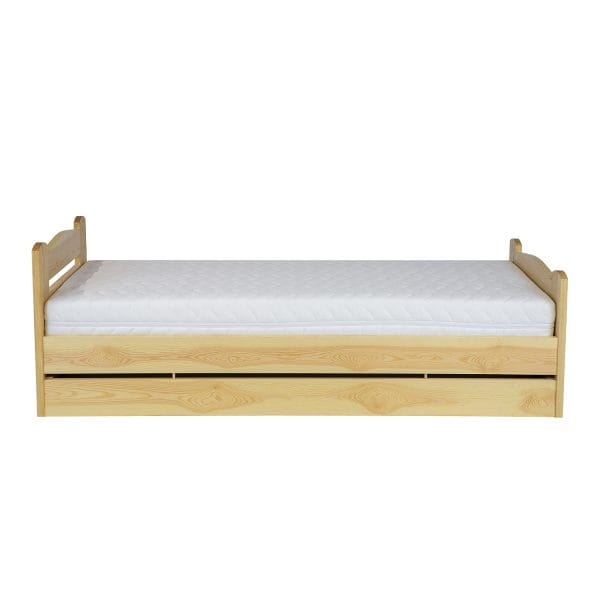 Łóżko sosnowe LK 144 BOX kolor naturalny