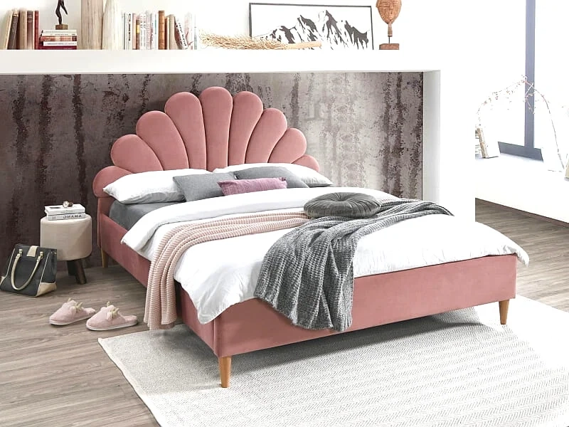 Łóżko Santana Velvet tapicerowane