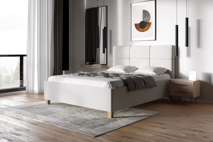 Zagłówek tapicerowany Z96 w bieli demonstracja