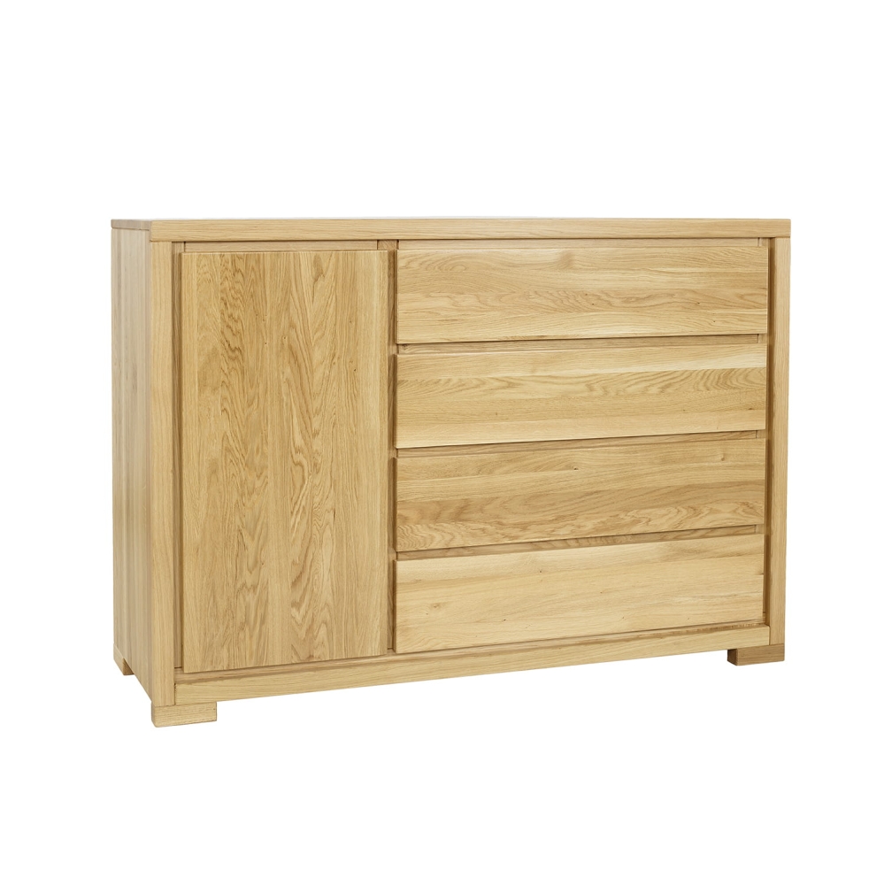 Komoda dębowa KD358 prezentacja