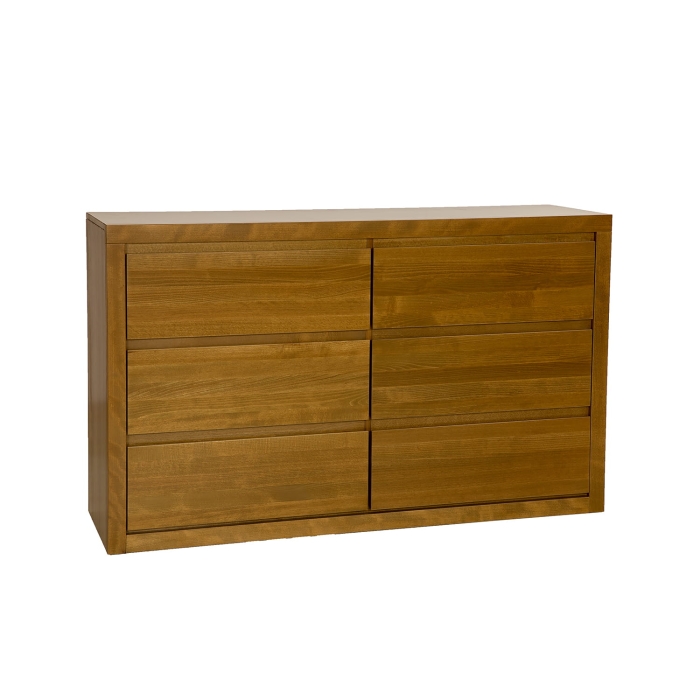 Komoda bukowa KD412 rustikal prezentacja