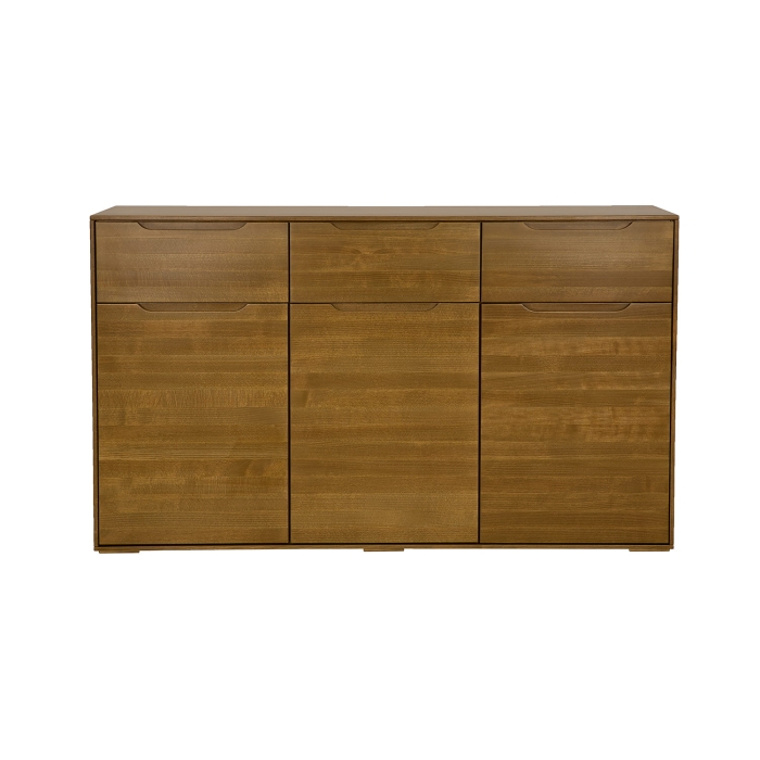 Komoda bukowa KD421 rustikal bez nóg wizualizacja