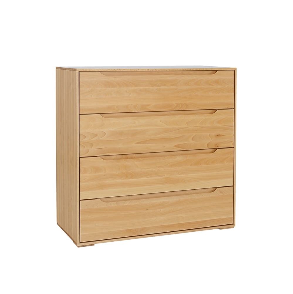 Komoda bukowa KD424 naturalny prezentacja