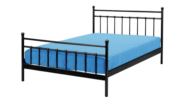 Łóżko metalowe LORD czarny wizualizacja