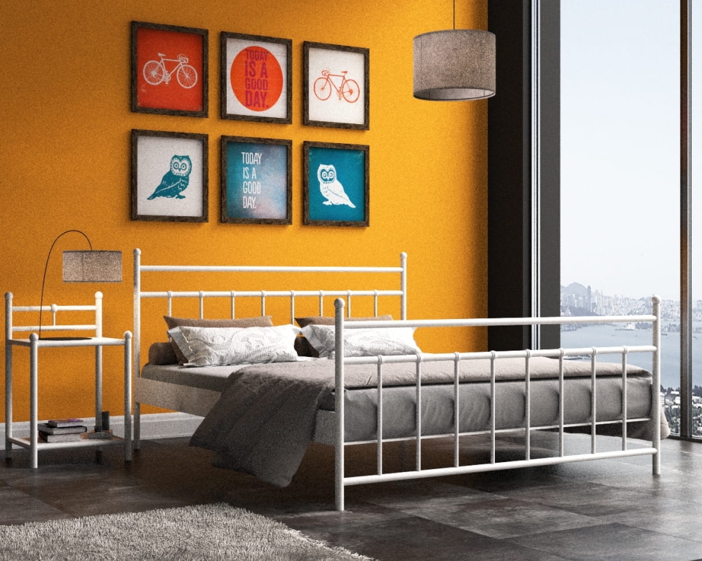 Łóżko metalowe LORD wiualizacja