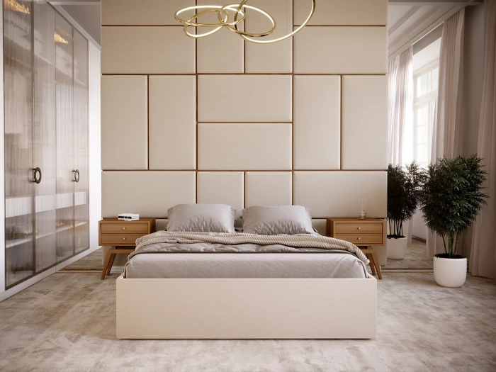 Panel tapicerowany kostka wizualizacja