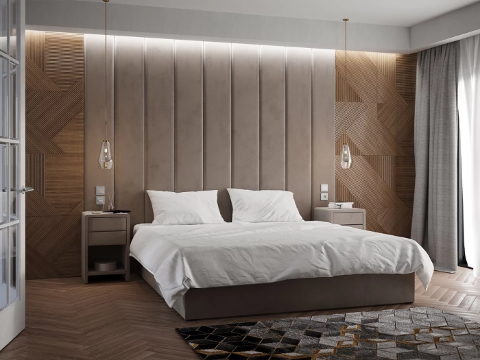 Panel tapicerowany kostka