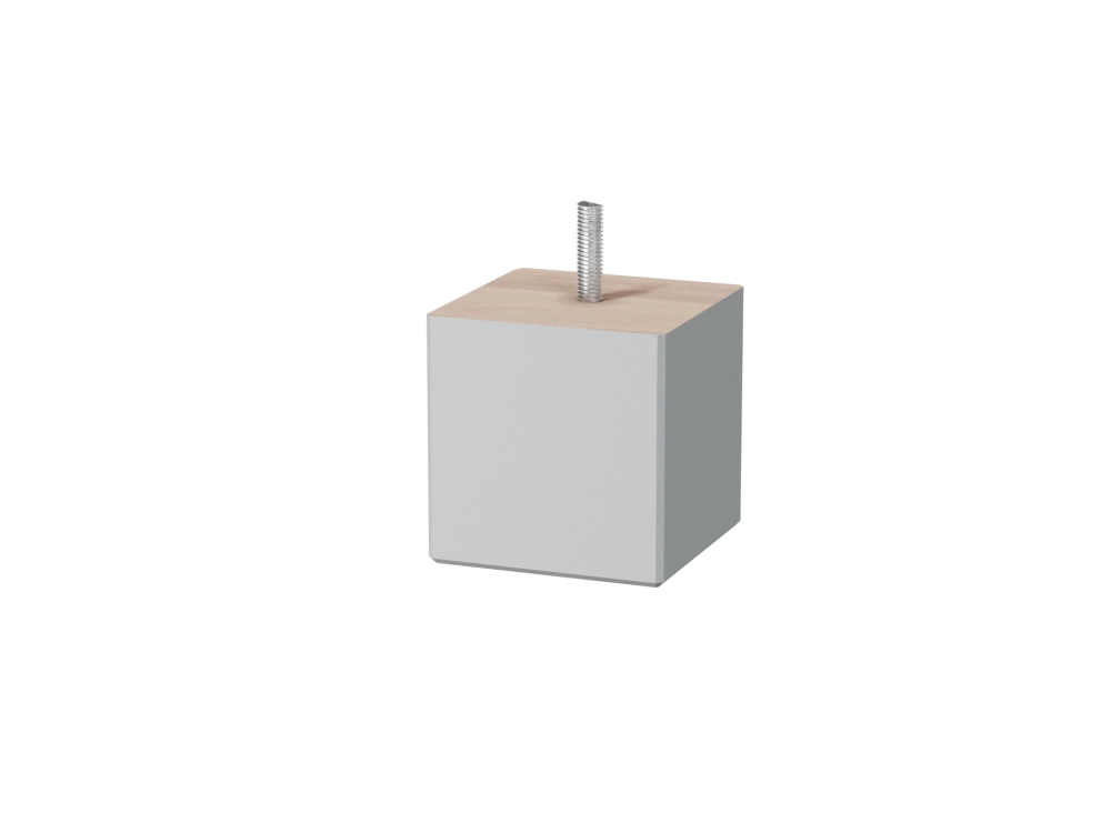 Noga do łóżek multisystem srebrna