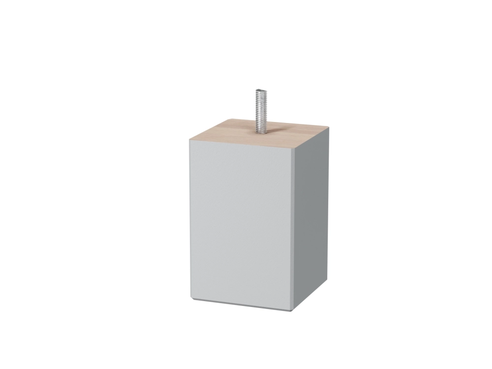 Noga do łóżek multisystem srebrna 12 cm