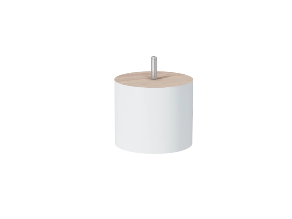 Noga do łóżek multisystem biała walec