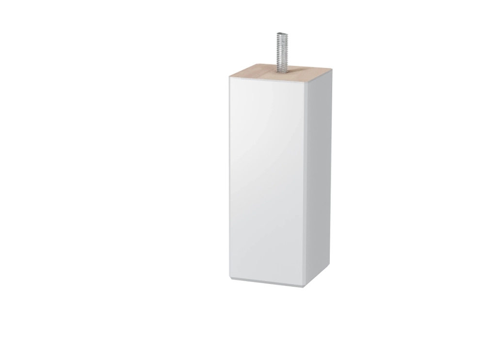 Noga do łóżka ze stelażem biała 15 cm