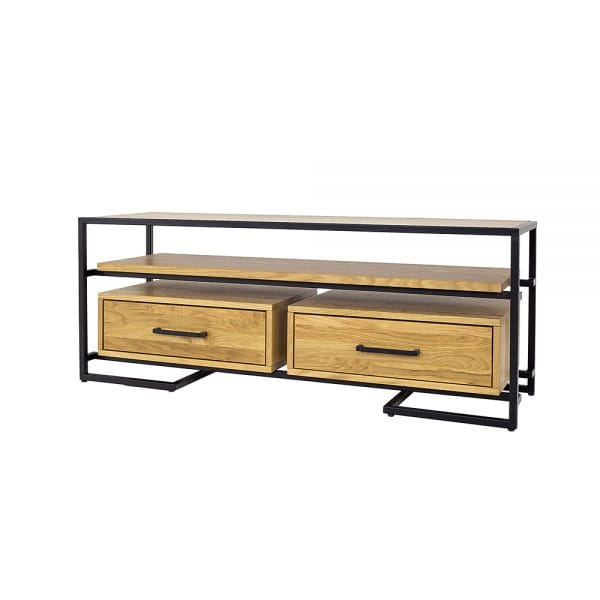 Szafka RTV metalowo – dębowa RV370