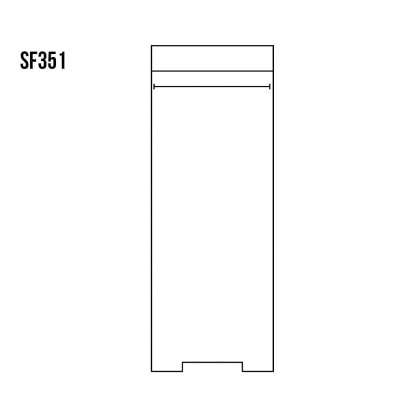 Szafa dębowa SF351 rysunek techniczny