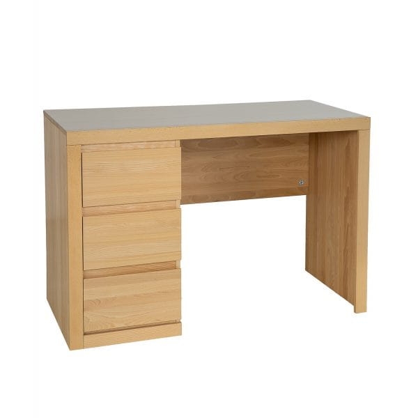 Biurko bukowe BR401 naturalny prezentacja