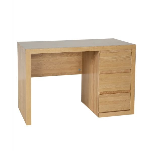 Biurko bukowe BR403 naturalny prezentacja