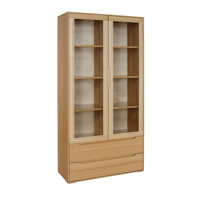 Witryna bukowa KW421 naturalny prezentacja