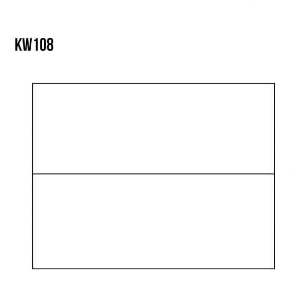 Witryna sosnowa KW108 rysunek techniczny