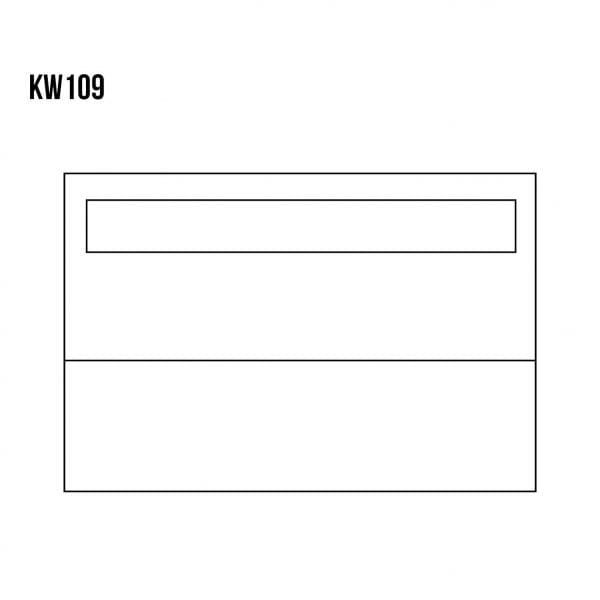 Witryna sosnowa KW109 rysunek techniczny