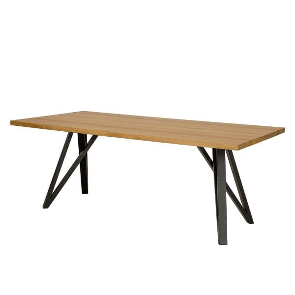Stół metalowo – dębowy ST378