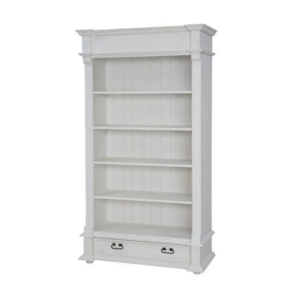 Regał sosnowy RG705 biały wosk