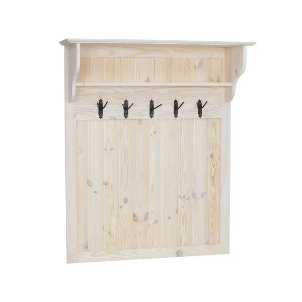 Garderoba sosnowa GR701 bielony wosk wizualizacja
