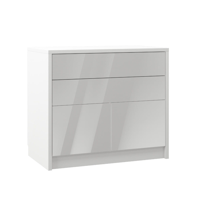 KOMODA GENIUS 2D2S biały połysk