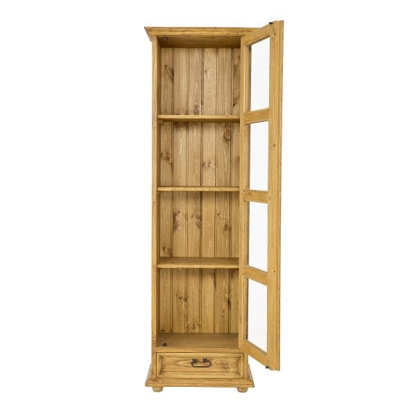 Witryna sosnowa KW701 PRAWA drzwi