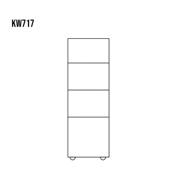 Witryna sosnowa KW717 rysunek techniczny