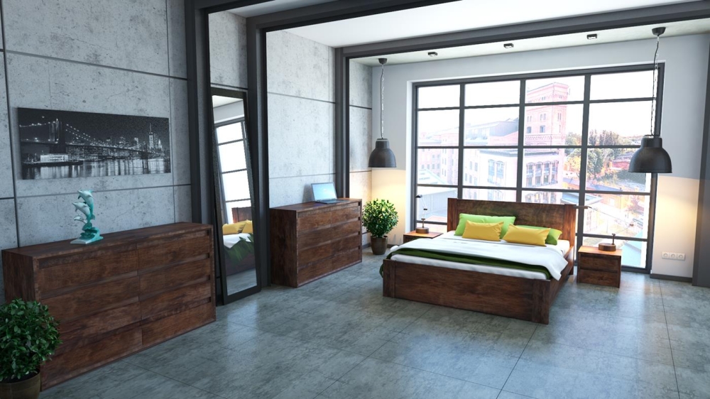 Łóżko drewniane Boden Plus