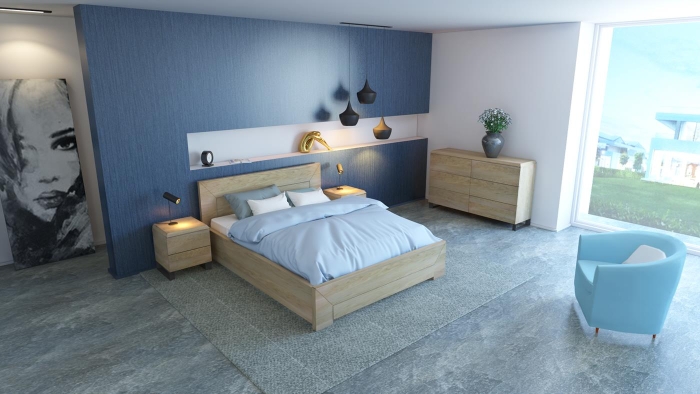 Łóżko drewniane Lund Plus