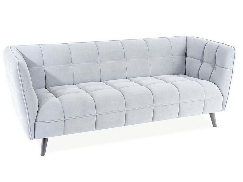 Sofa Castello Velvet 3 jasny szary