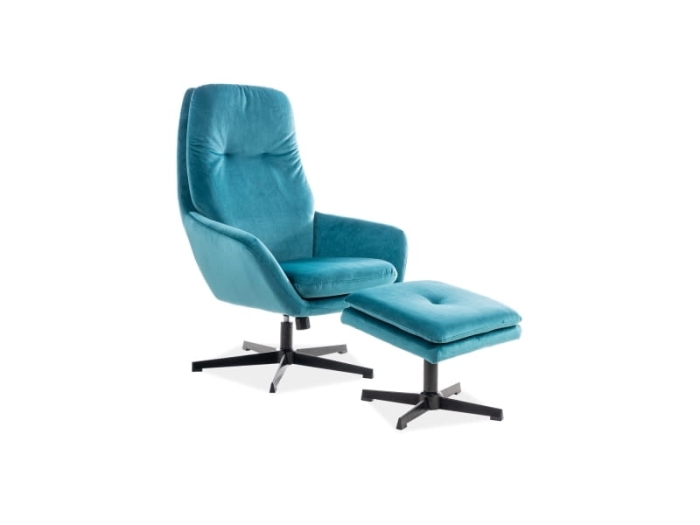 Fotel Ford Velvet turkusowy