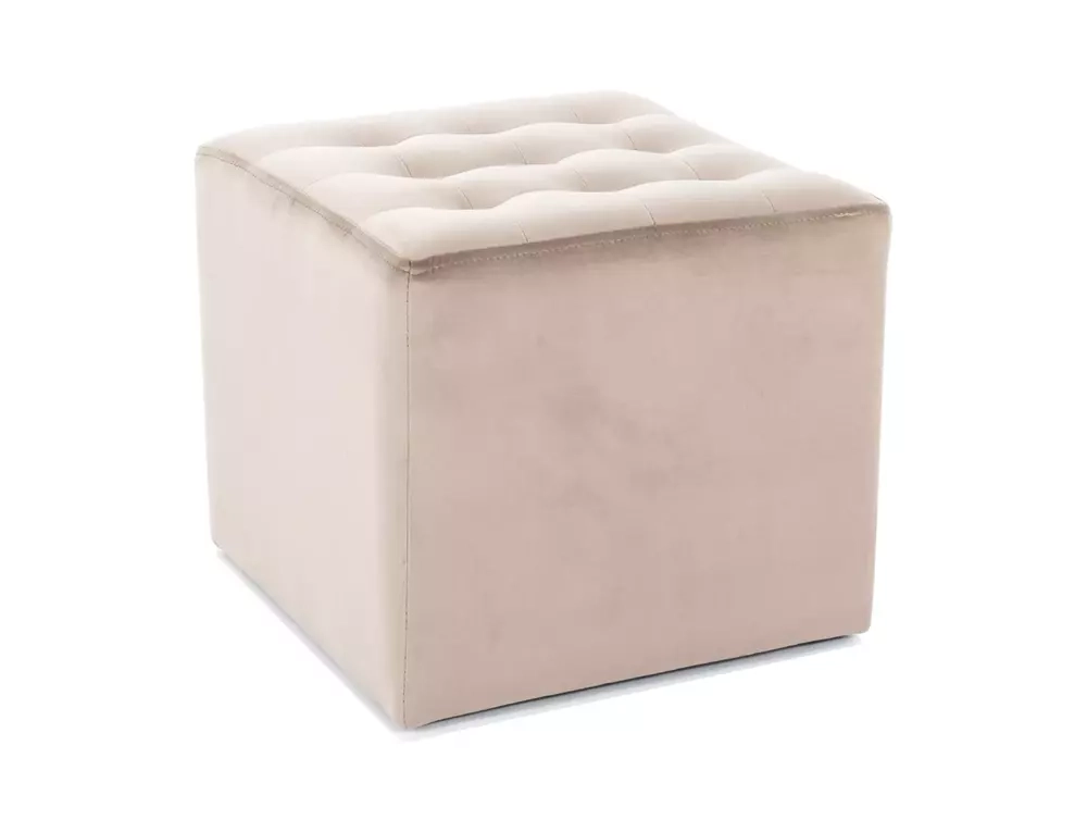 Pufa Lori Velvet beżowy