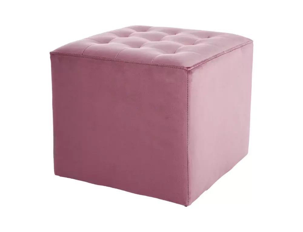 Pufa Lori Velvet antyczny róż