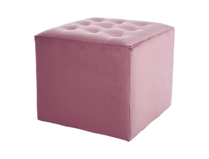 Pufa Lori Velvet antyczny róż