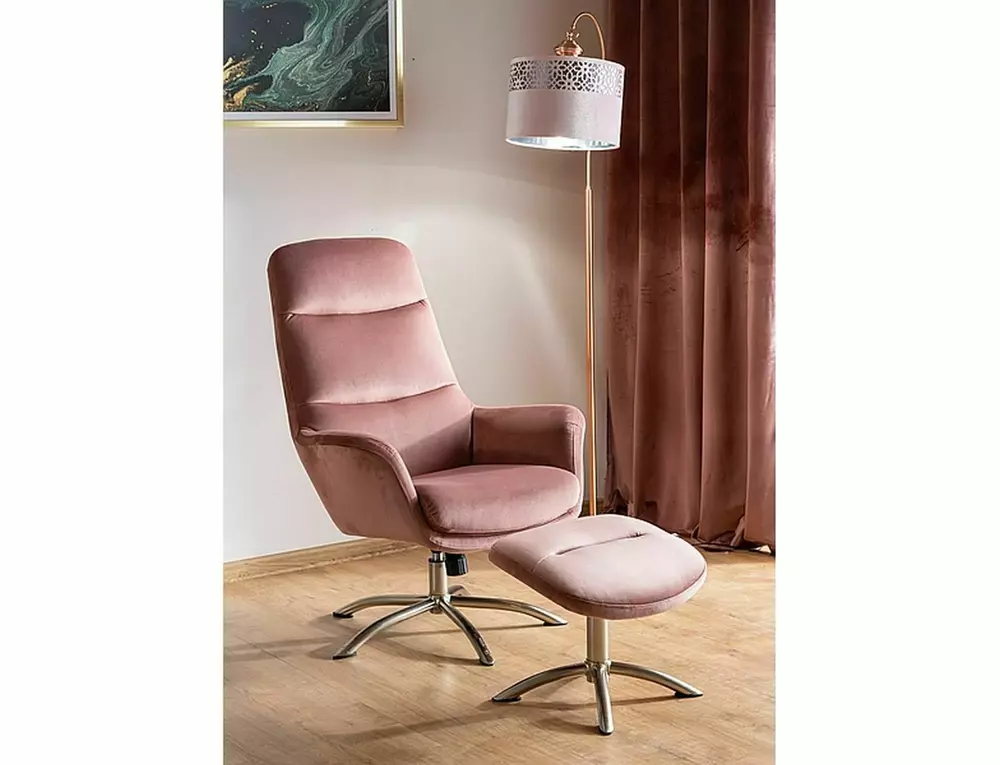 Fotel Nixon Velvet wizualizacja
