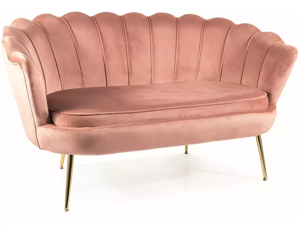 Sofa Camellia 2 Velvet antyczny róż