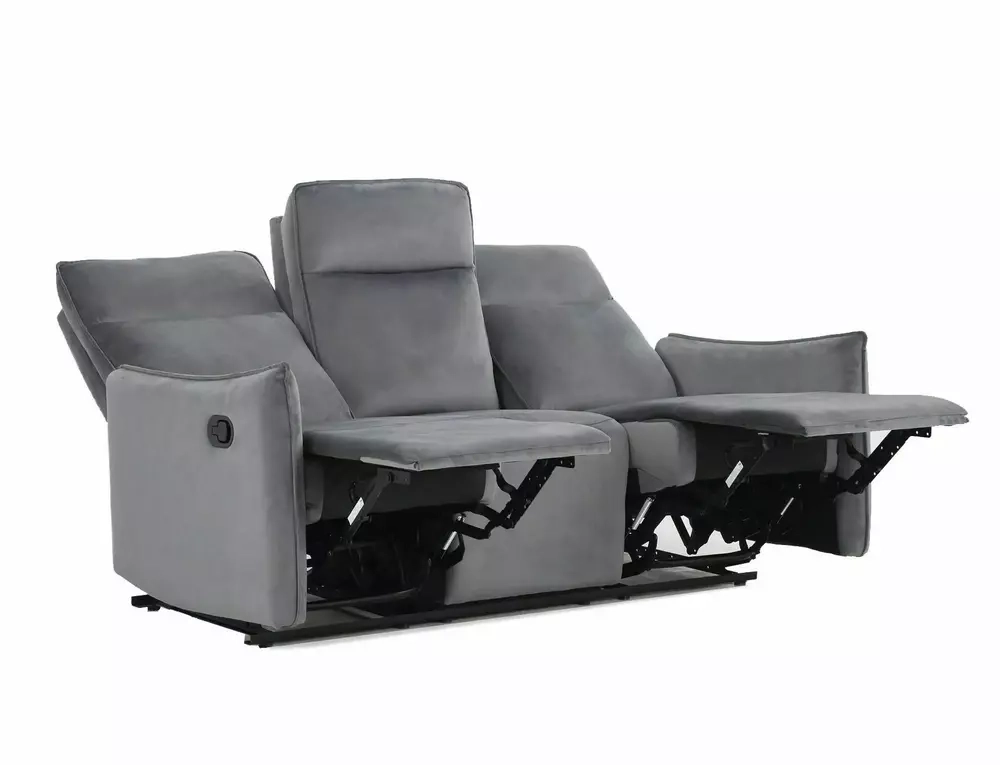 Sofa Travis 3 Velvet szary