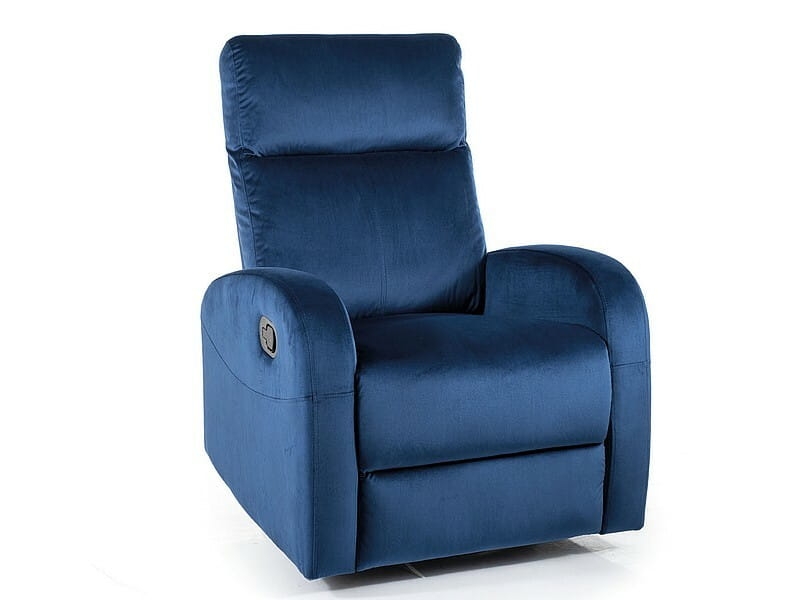 Fotel Olimp Velvet granatowy