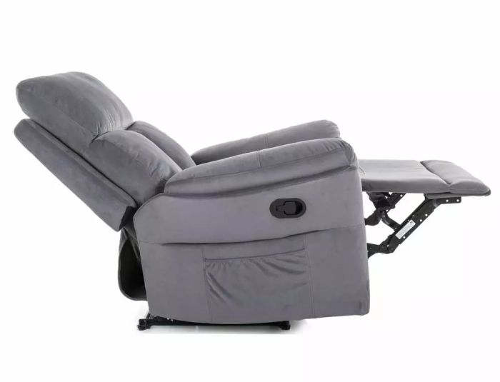 Fotel rozkładany Hades Velvet wizualizacja