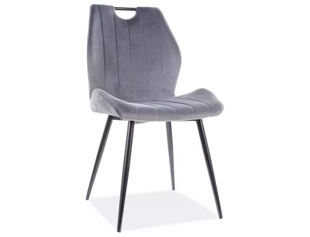 Krzesło Arco Velvet szary