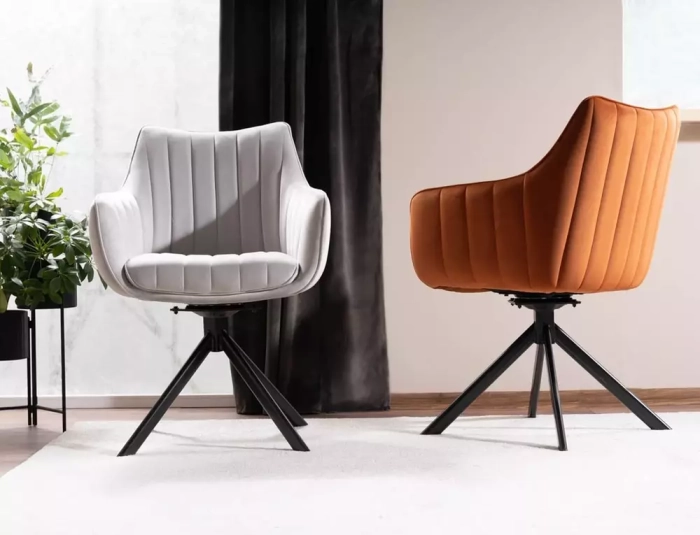 Krzesło Azalia Velvet wizualizacja