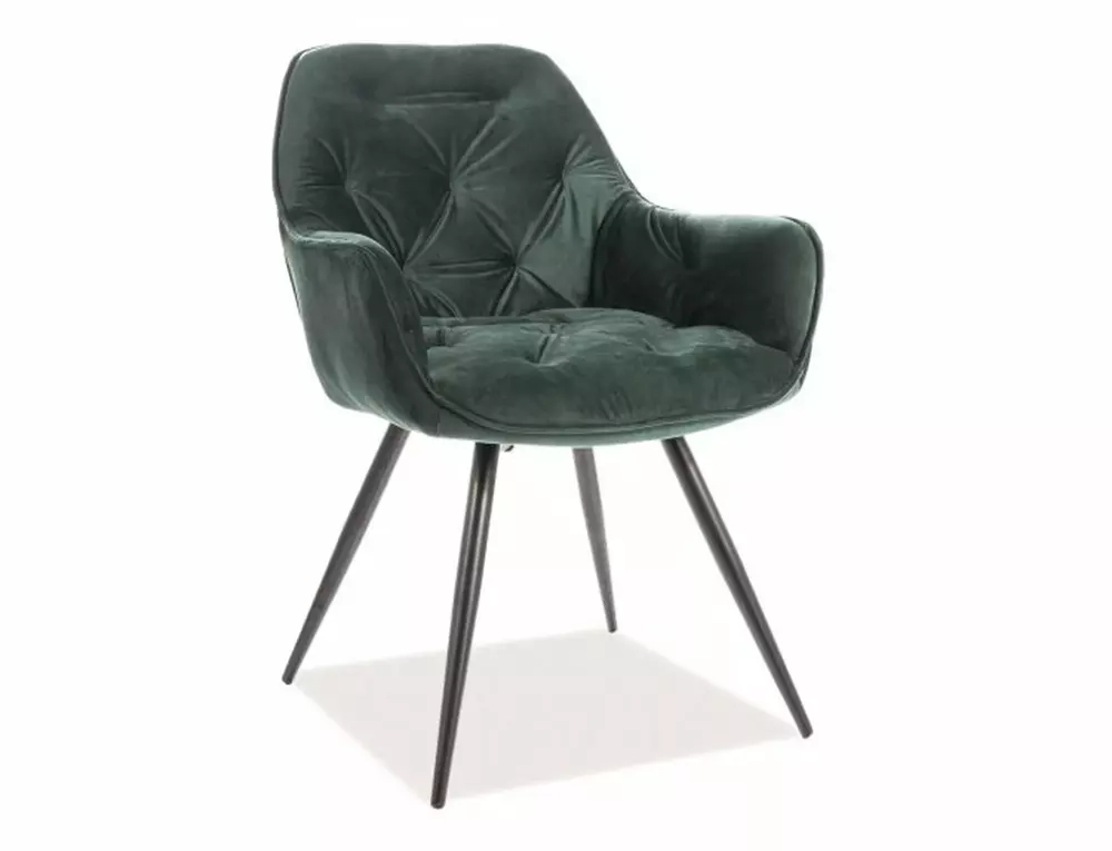 Krzesło Cherry Velvet zielony.webp