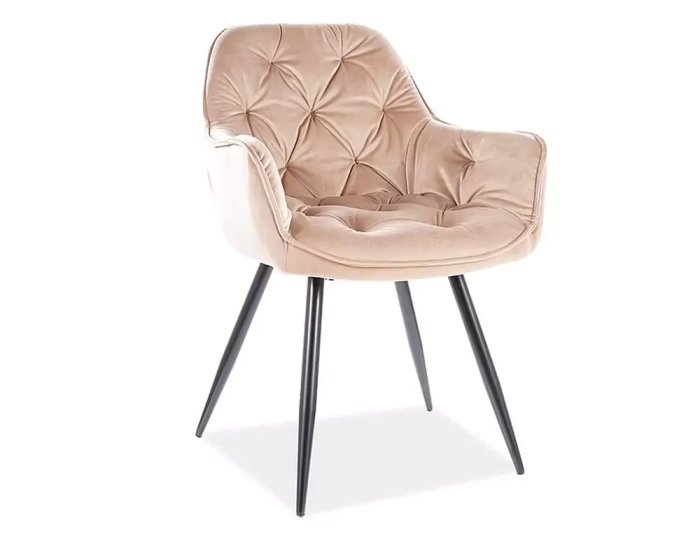 Krzesło Cherry Velvet beżowy.webp