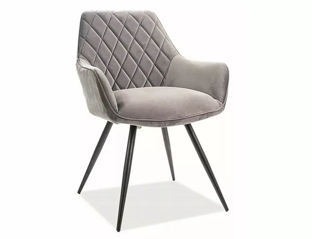 Krzesło Linea Velvet szary