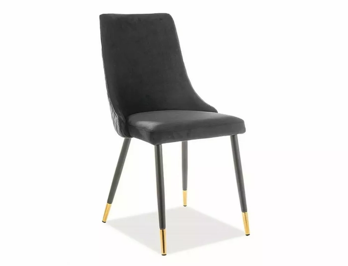 Krzesło Piano B Velvet czarny