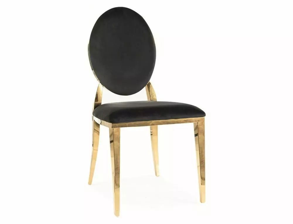 Krzesło King Velvet czarny