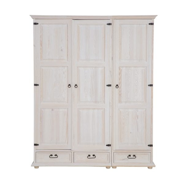 Szafa sosnowa woskowana SF702II bielony wosk