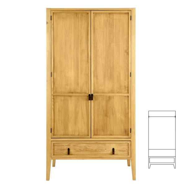 Szafa sosnowa woskowana SF710